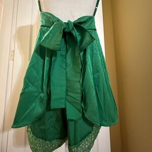 Bows straps backless silk sets